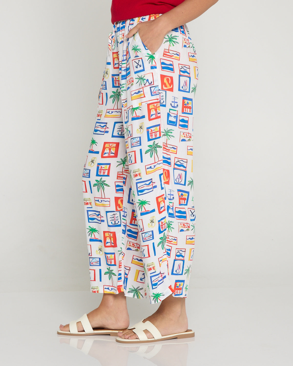 Aiko Lightweight Pants - Coastal Postcard