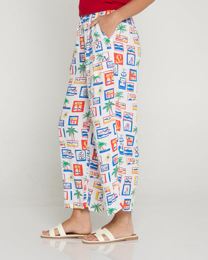 Aiko Lightweight Pants - Coastal Postcard