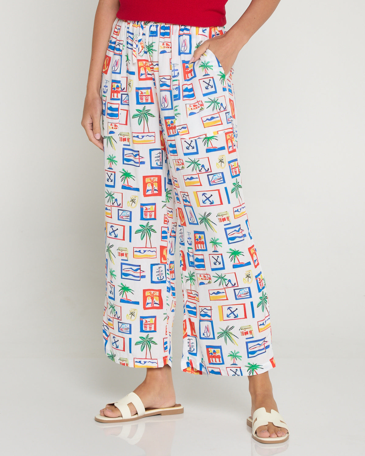 Aiko Lightweight Pants - Coastal Postcard