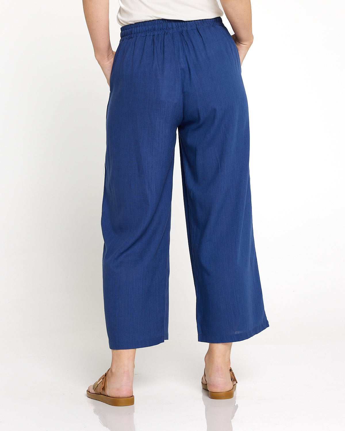Aiko Linen Pants - Denim Blue