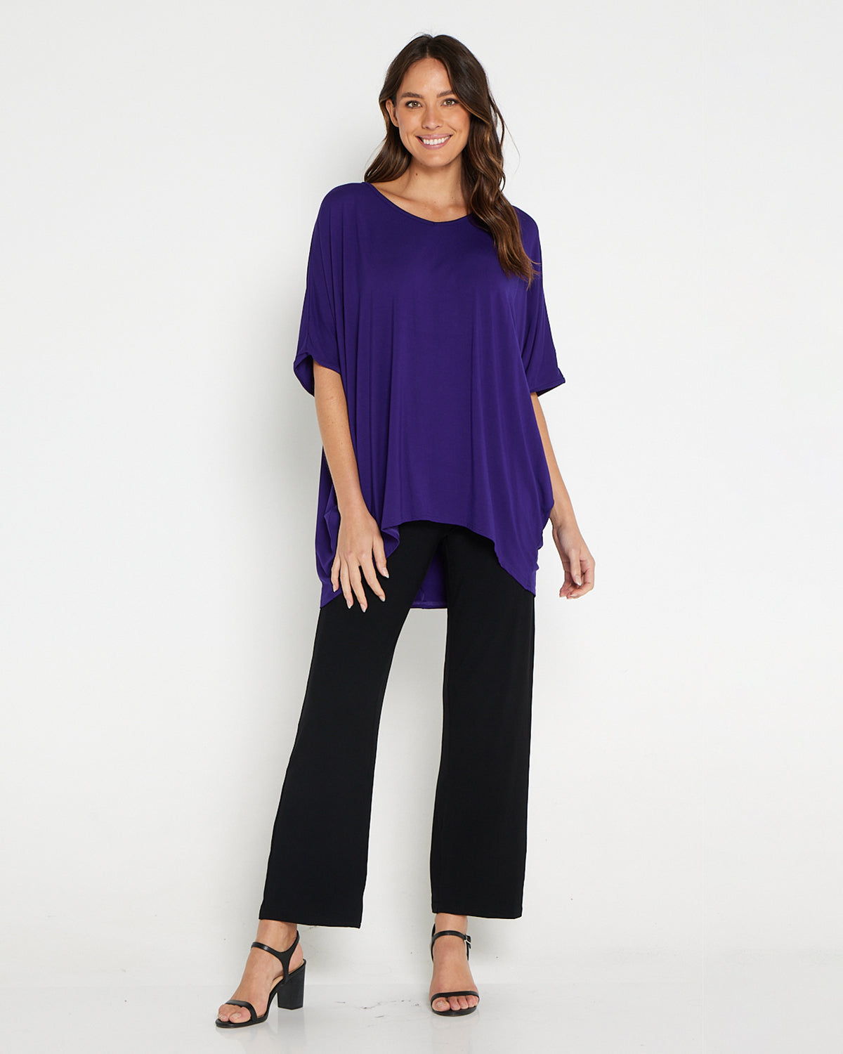 Alana Bamboo Top - Eggplant