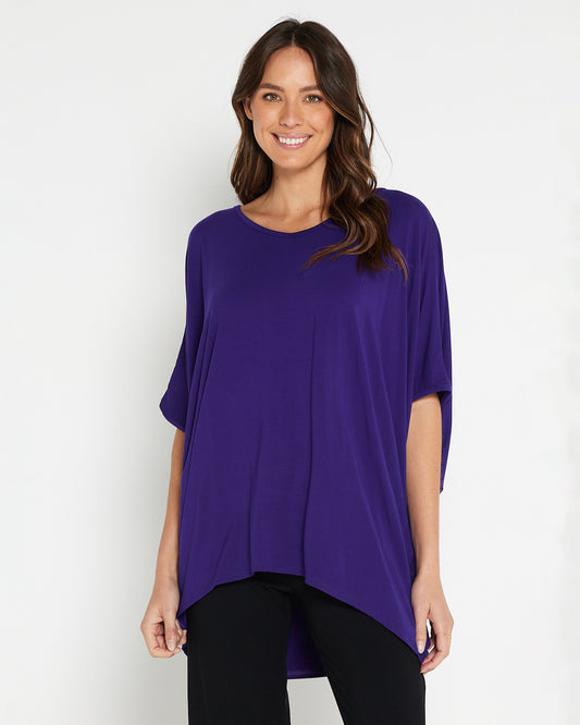 Alana Bamboo Top - Eggplant