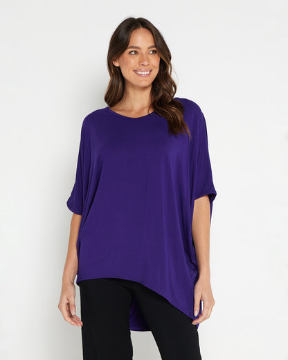Alana Bamboo Top - Eggplant