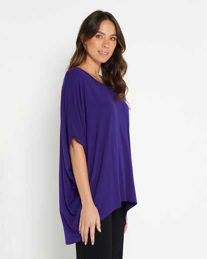 Alana Bamboo Top - Eggplant