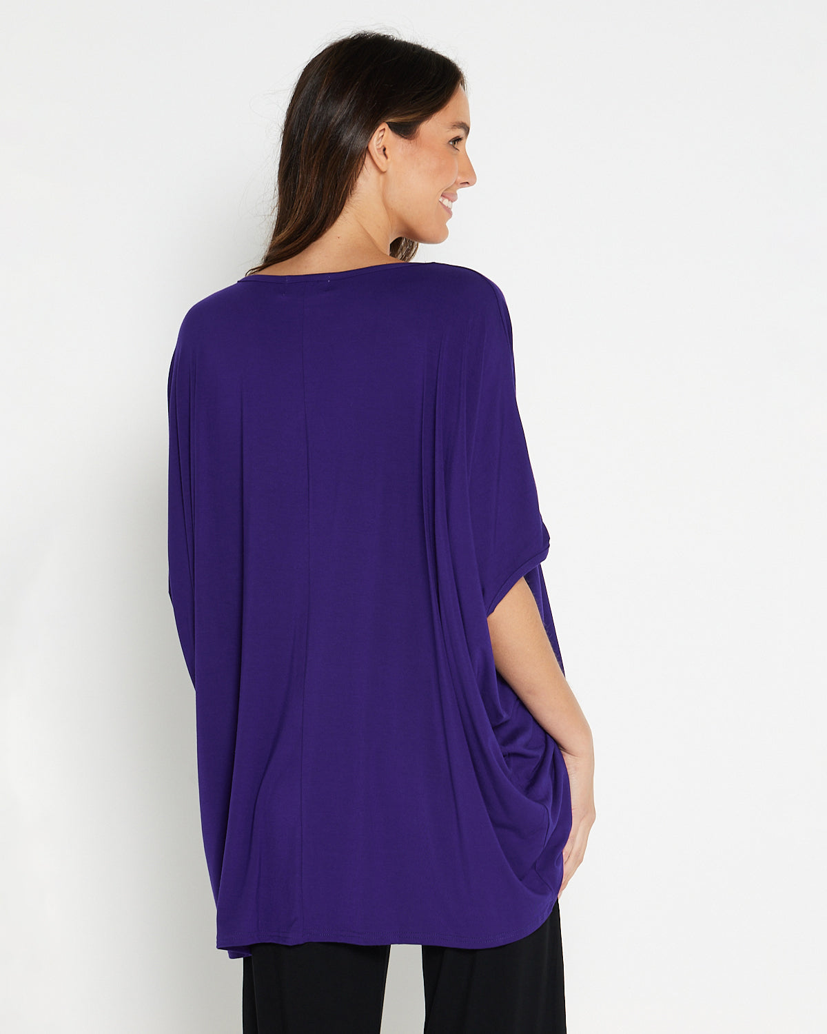 Alana Bamboo Top - Eggplant