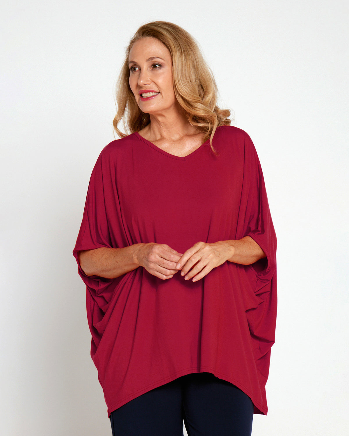 Alana Bamboo Top - Maroon