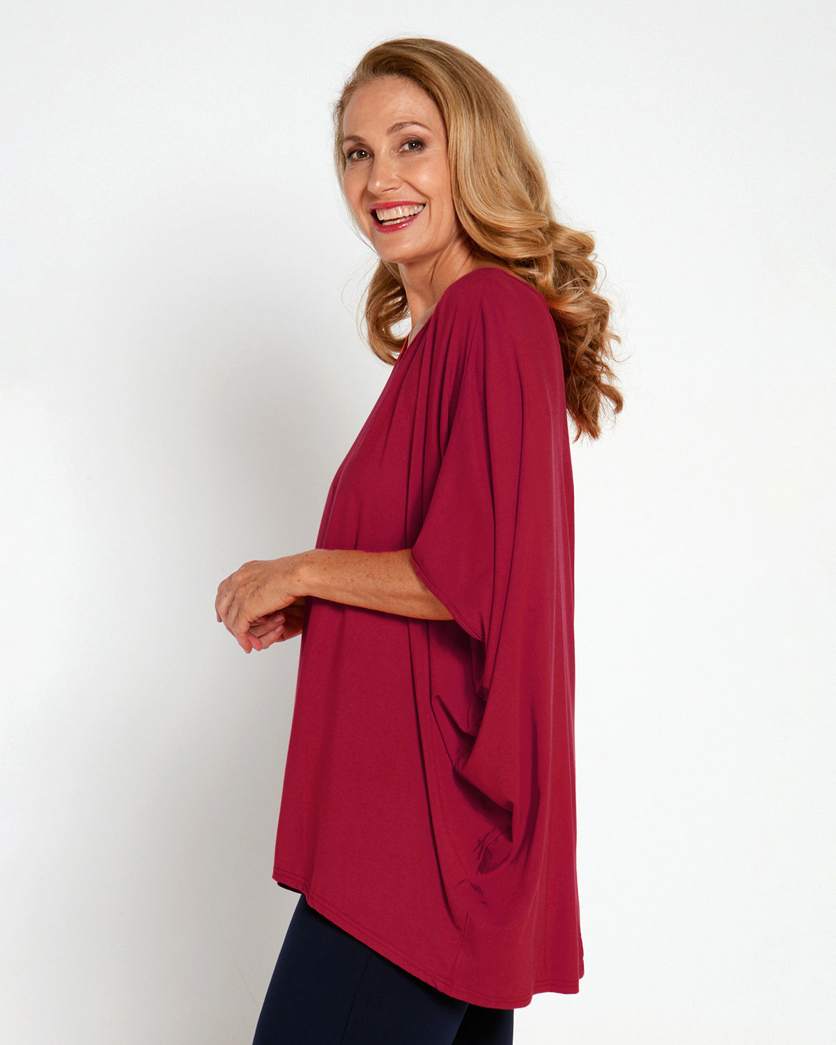 Alana Bamboo Top - Maroon