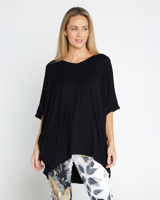 Alana Bamboo Top - Black
