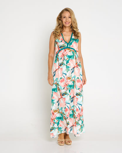 Alegria Splice Maxi Dress - Estate