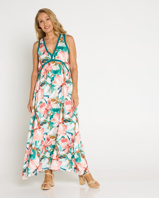 Alegria Splice Maxi Dress - Estate