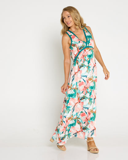 Alegria Splice Maxi Dress - Estate