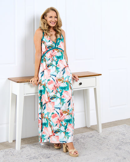Alegria Splice Maxi Dress - Estate