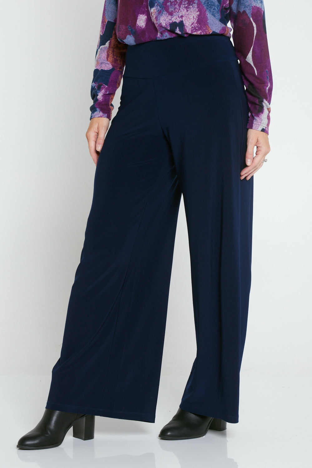 Wide Leg Must Have Pants - Navy