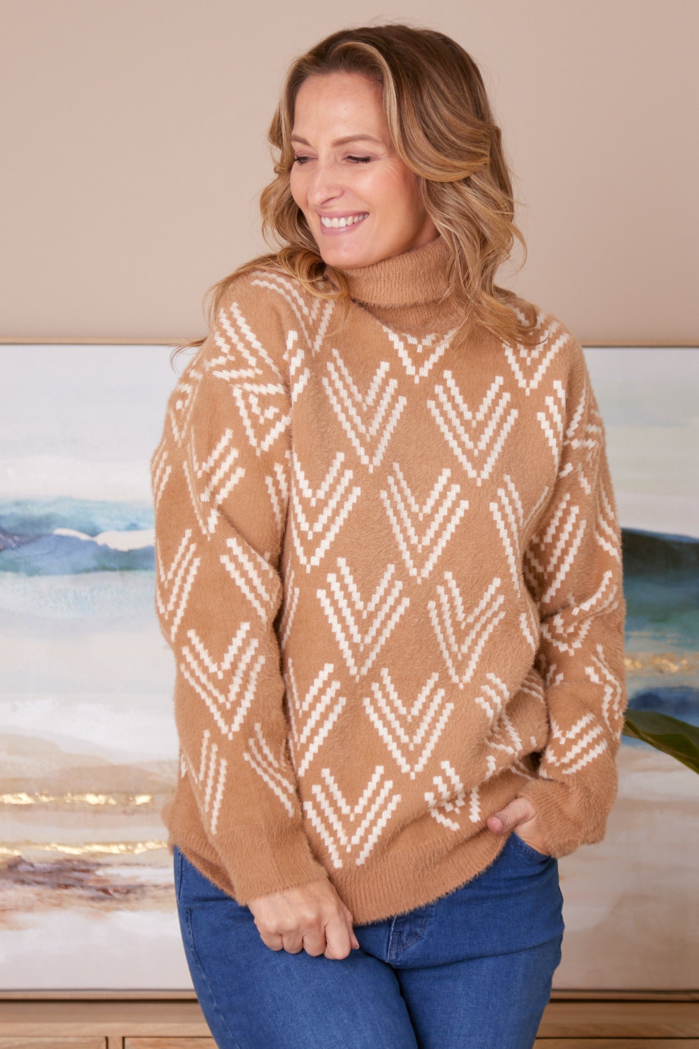 Caramel jumper cheap