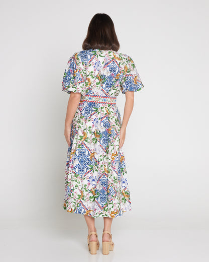 Amira Shirt Dress - Jasmine Courtyard