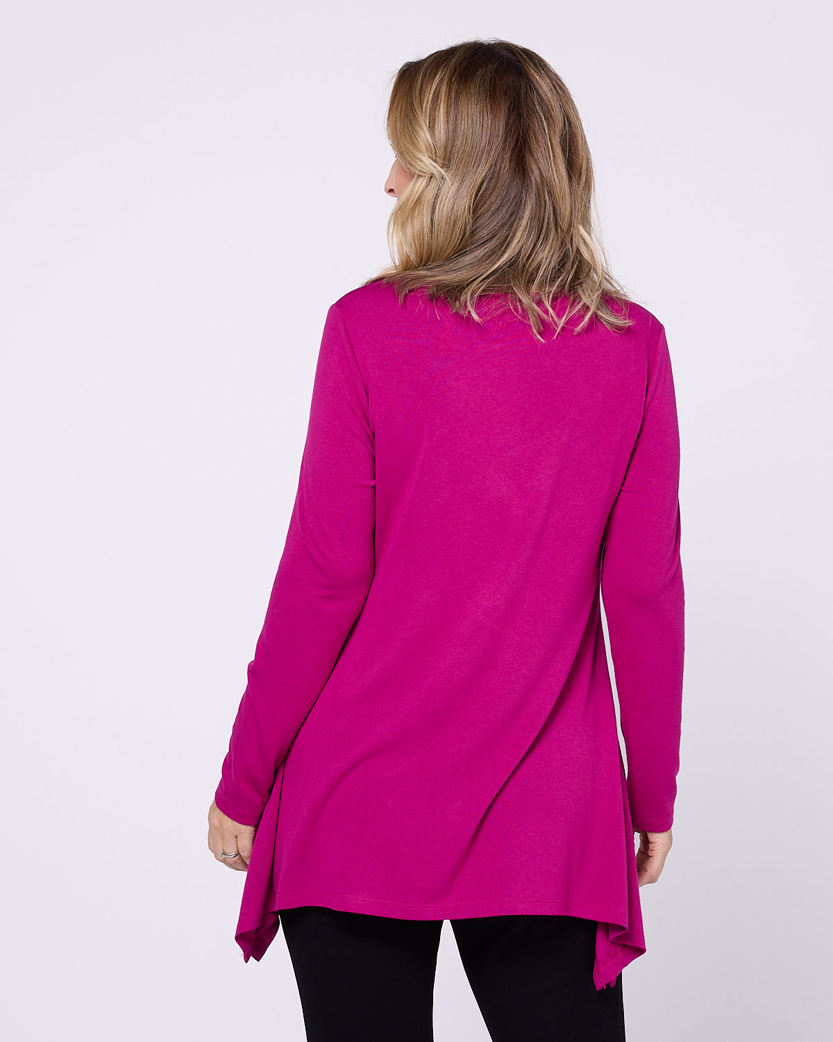 Andrea Long Sleeve Top - Magenta
