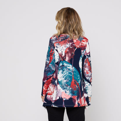Andrea Top - Navy Print
