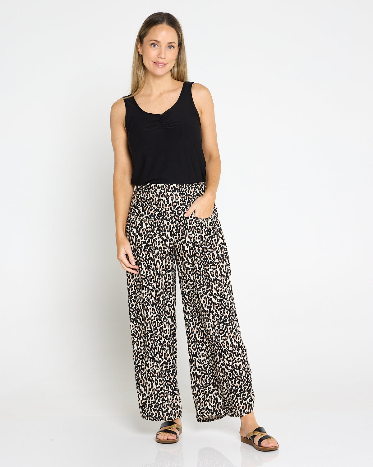 Cheyenne Pants - Leopard Print