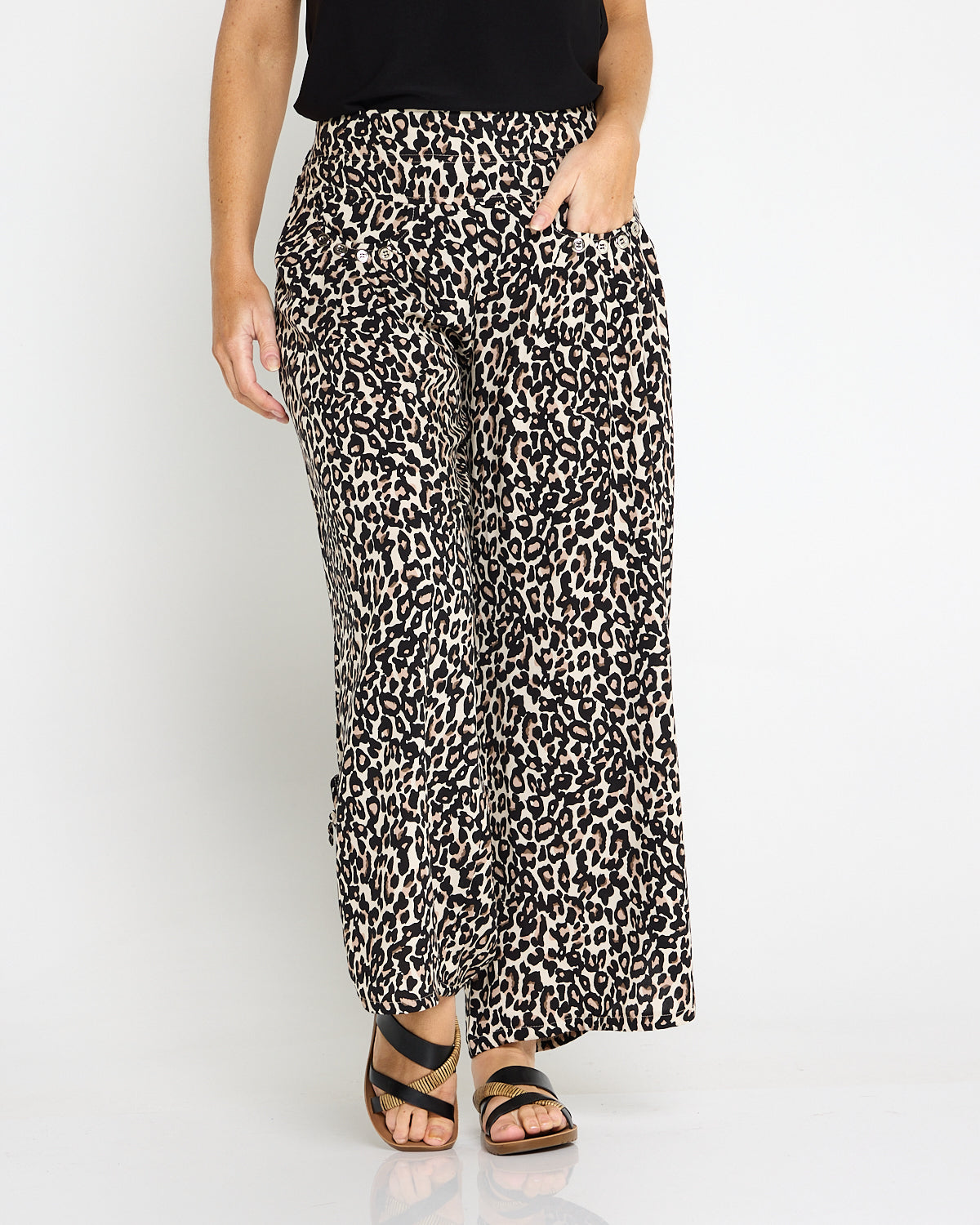 Cheyenne Pants - Leopard Print
