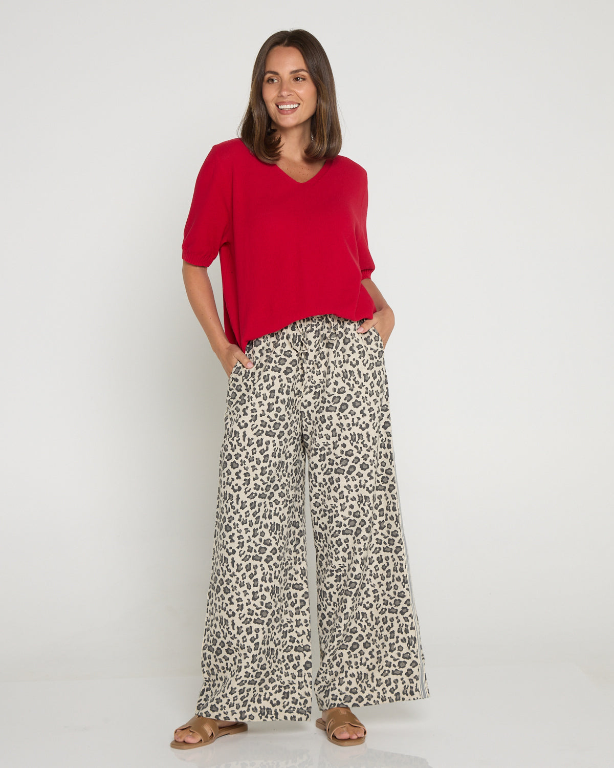 Marinda Pants - Leopard Print