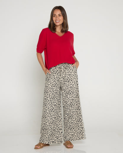 Marinda Pants - Leopard Print