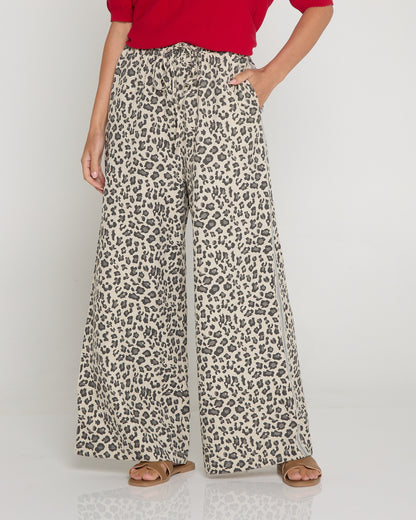 Marinda Pants - Leopard Print