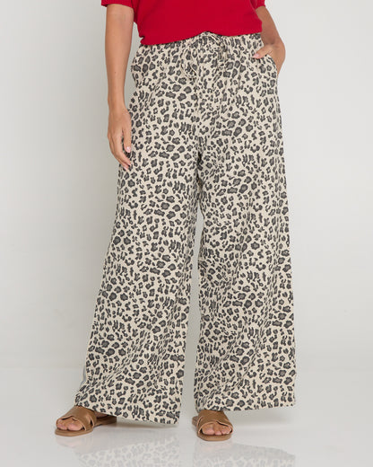 Marinda Pants - Leopard Print