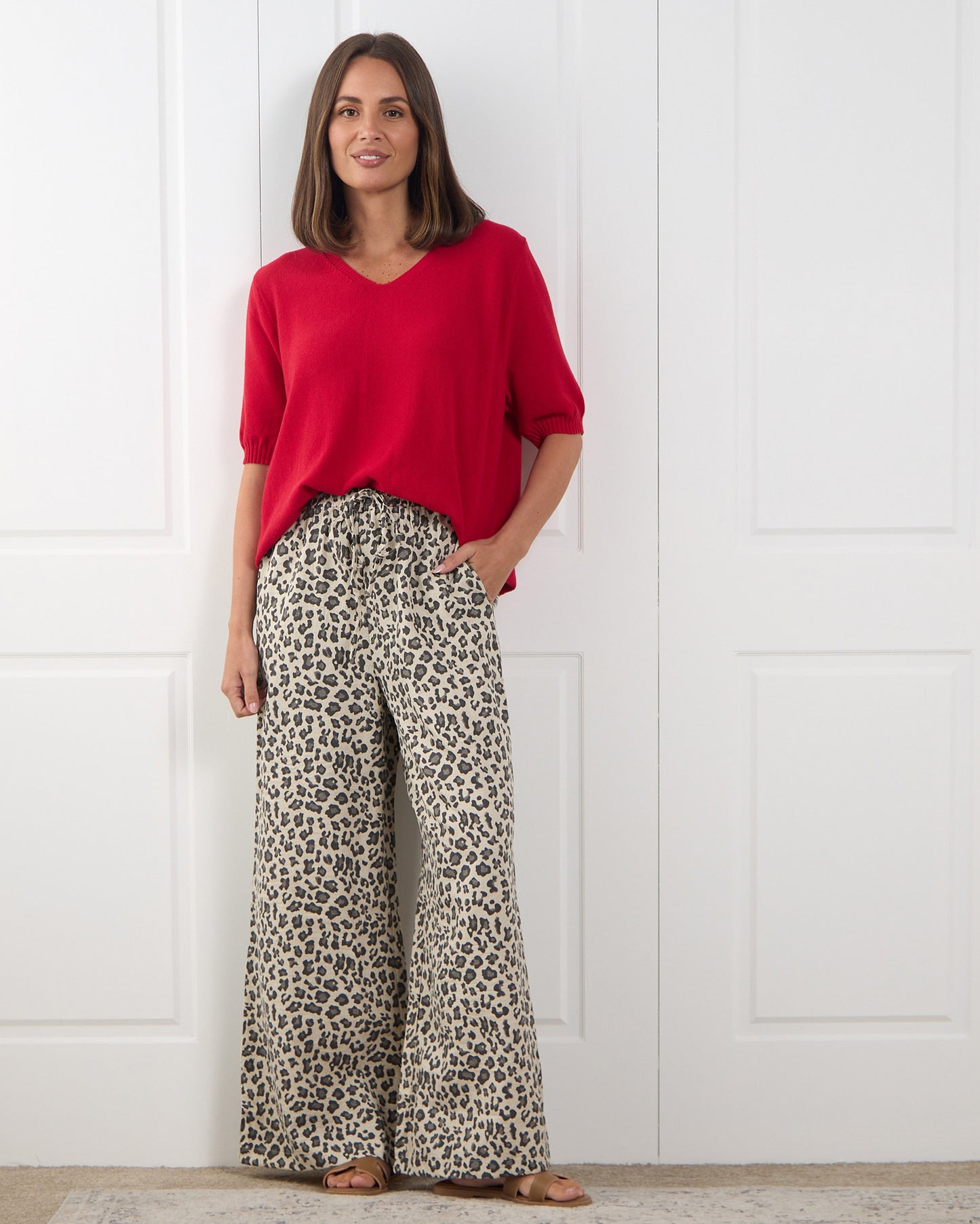 Marinda Pants - Leopard Print