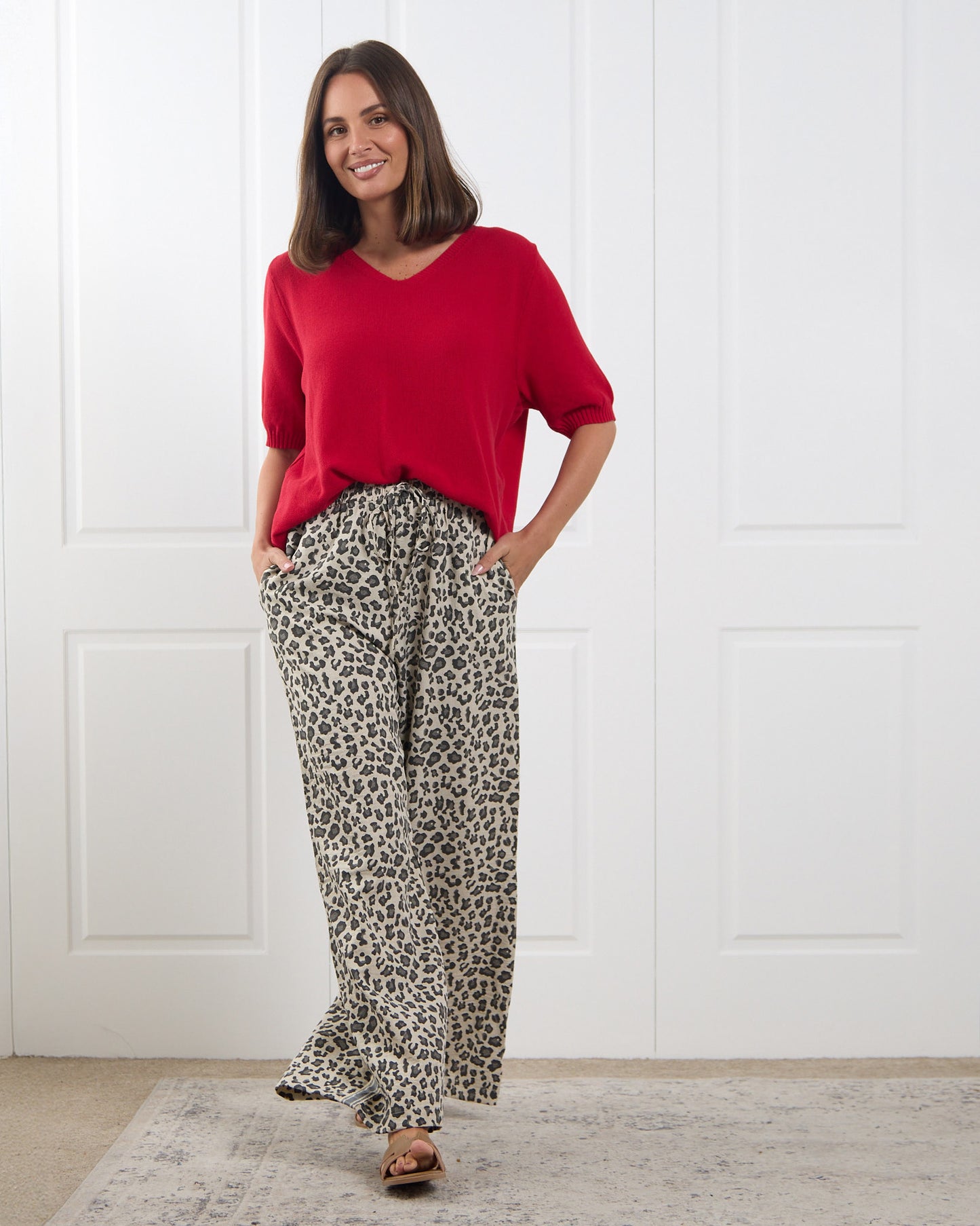 Marinda Pants - Leopard Print