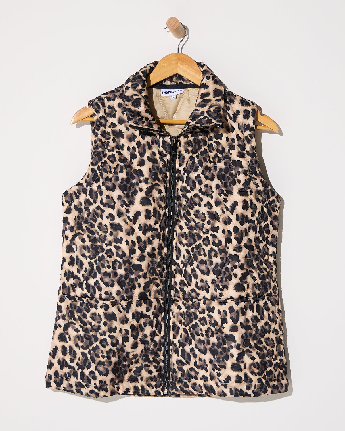 Katoomba Puffer Vest  - Leopard Print