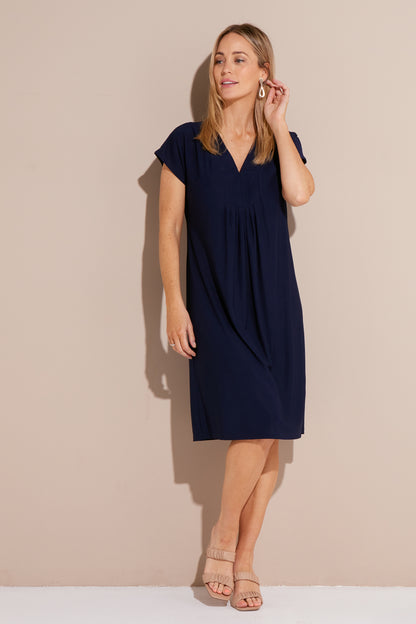 Anwen Petite Must Have Dress - Navy