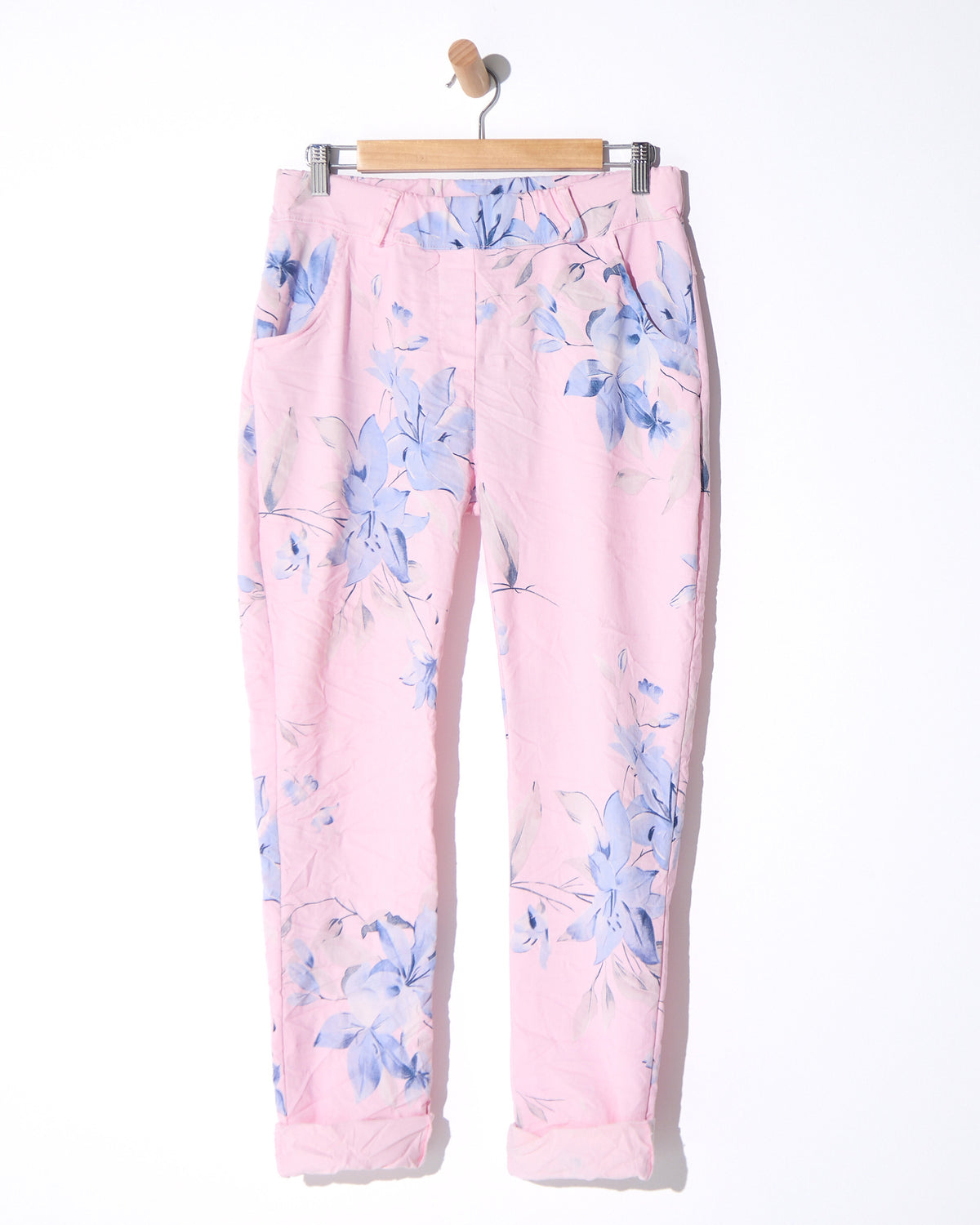 Zeta Stretch Pants - Baby Pink