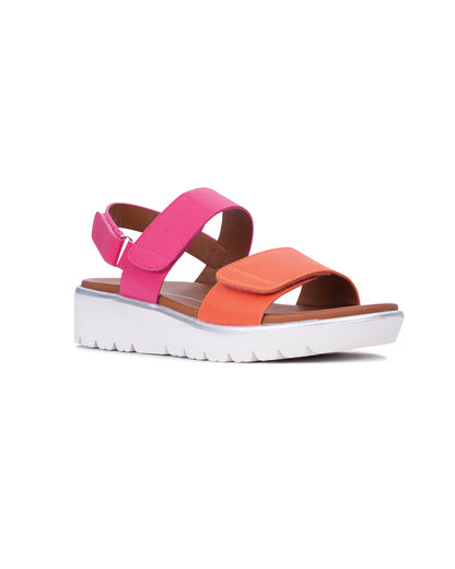Arica Slide - Orange Fucshia