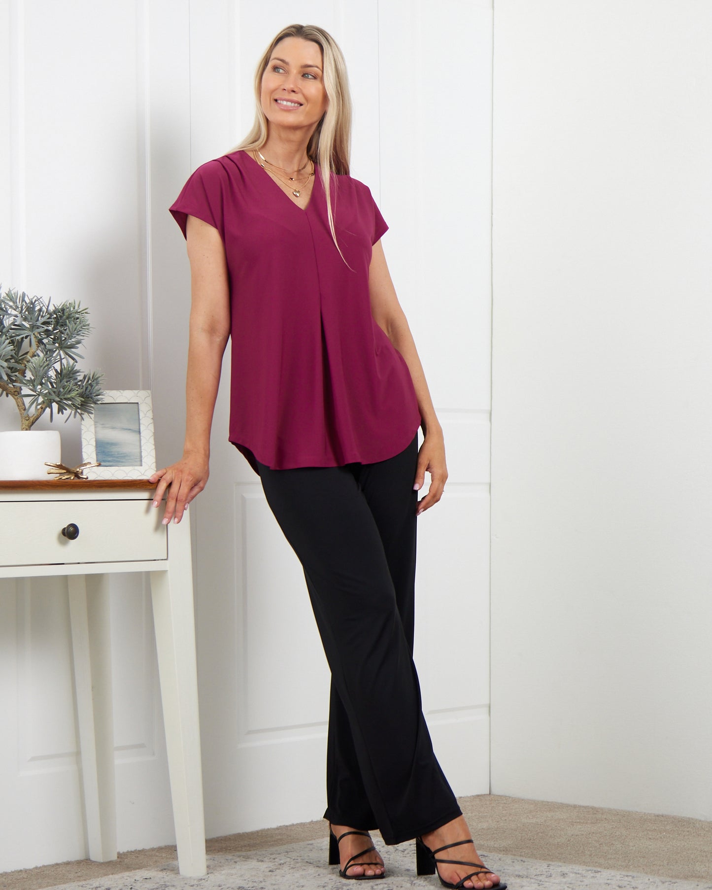 Ashlyn Top - Magenta