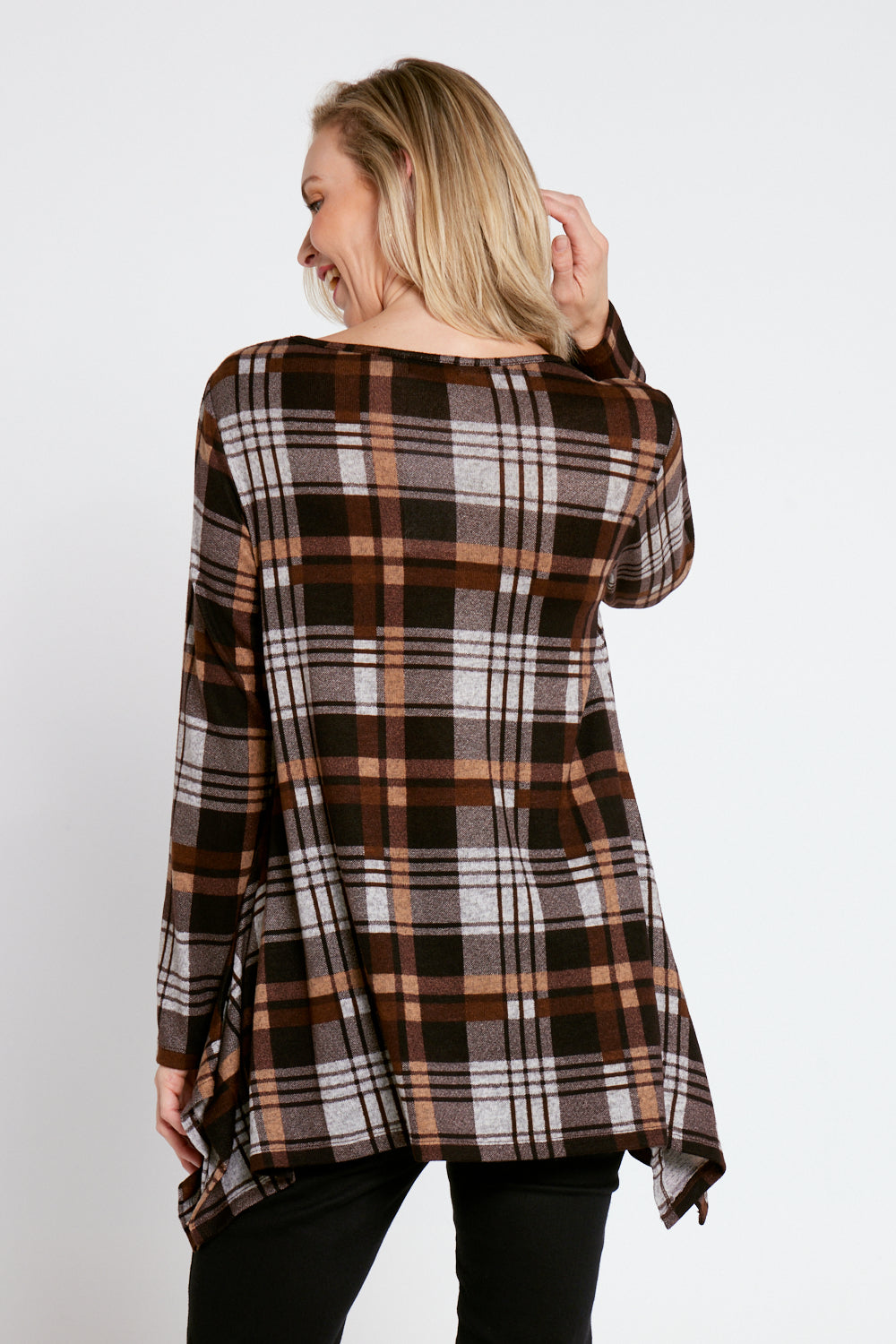 Aspen Swing Tunic - Coffee Check