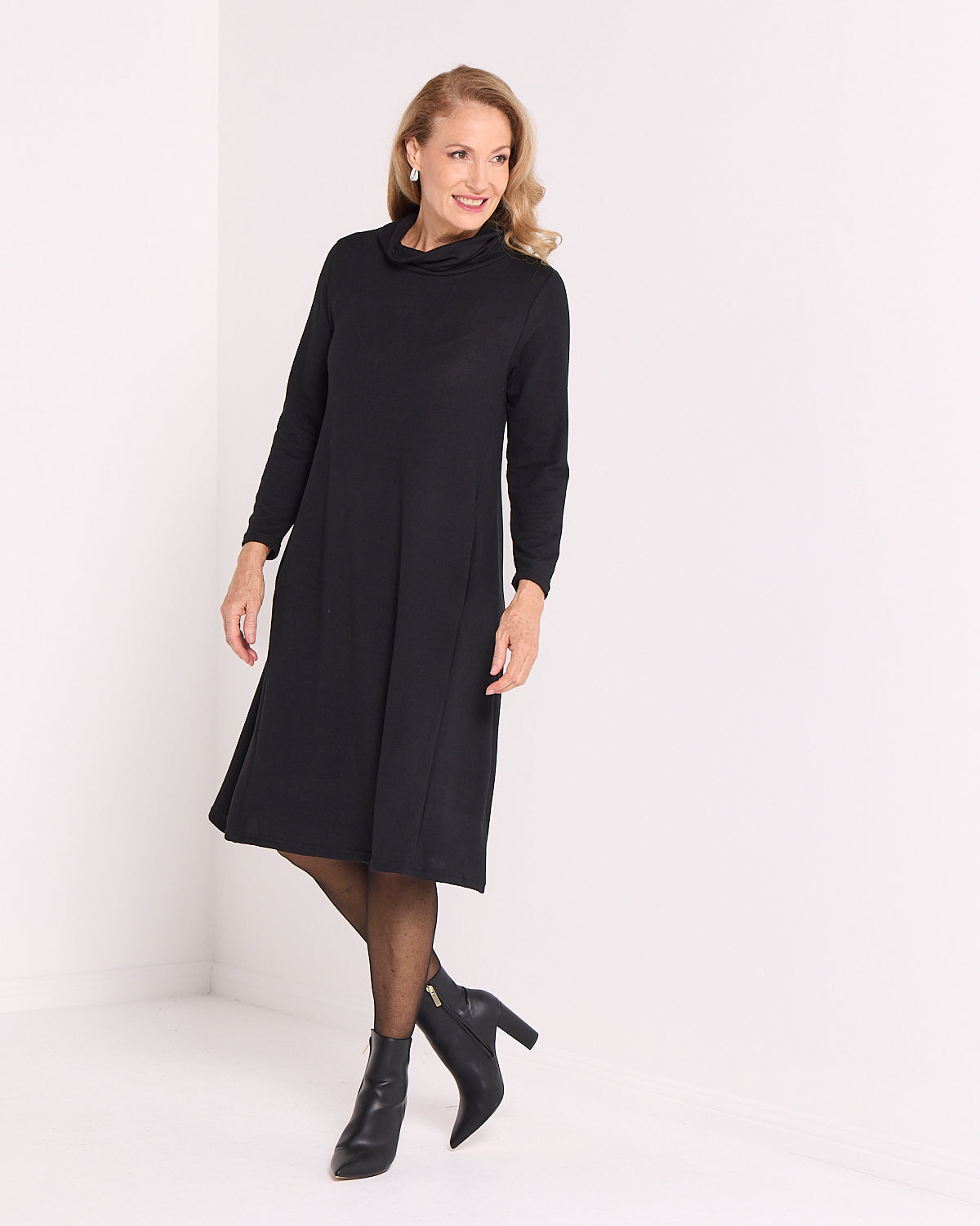 Astrid Tunic Dress - Black