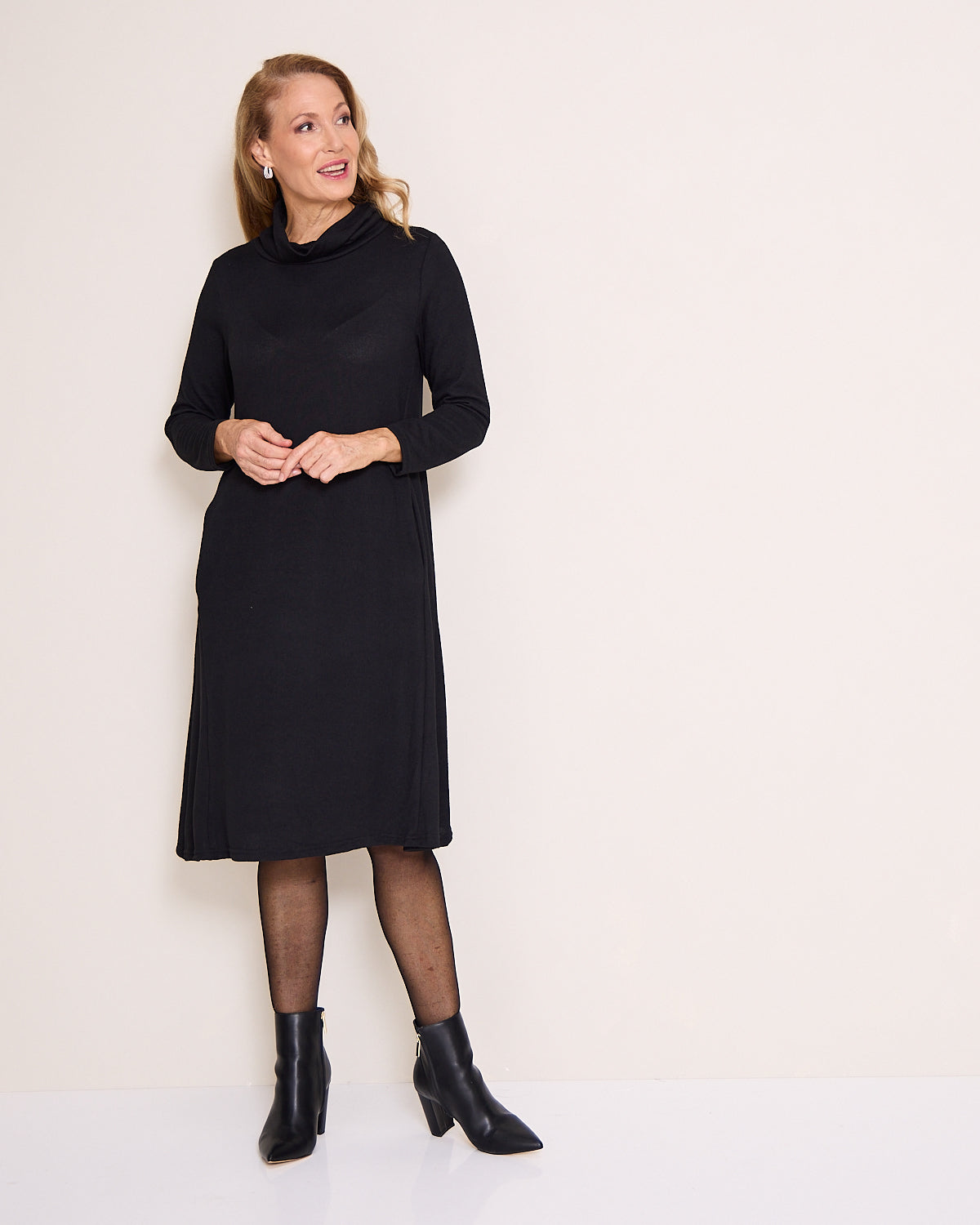 Astrid Tunic Dress - Black