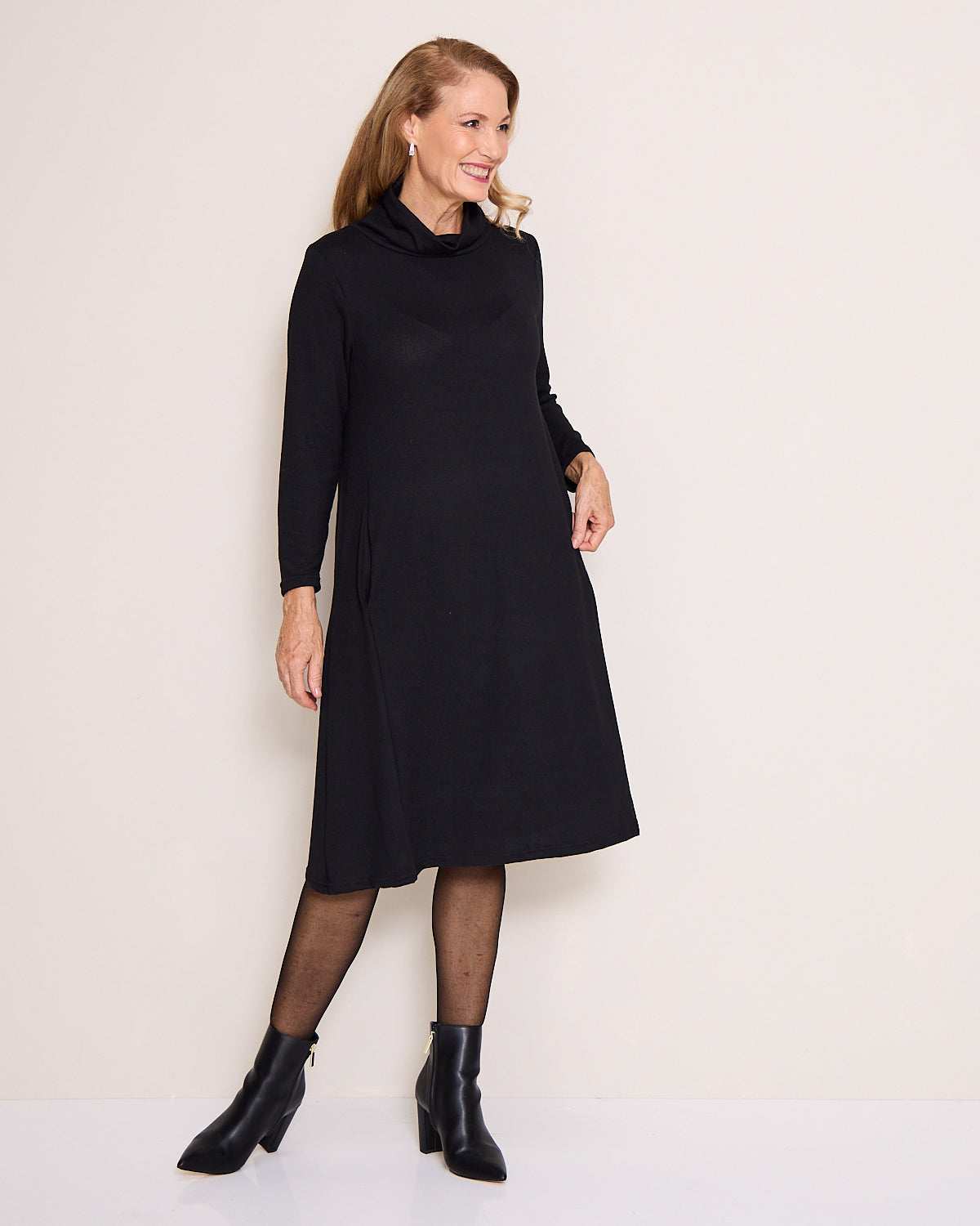 Astrid Tunic Dress - Black