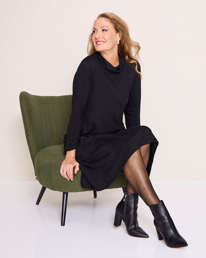 Astrid Tunic Dress - Black