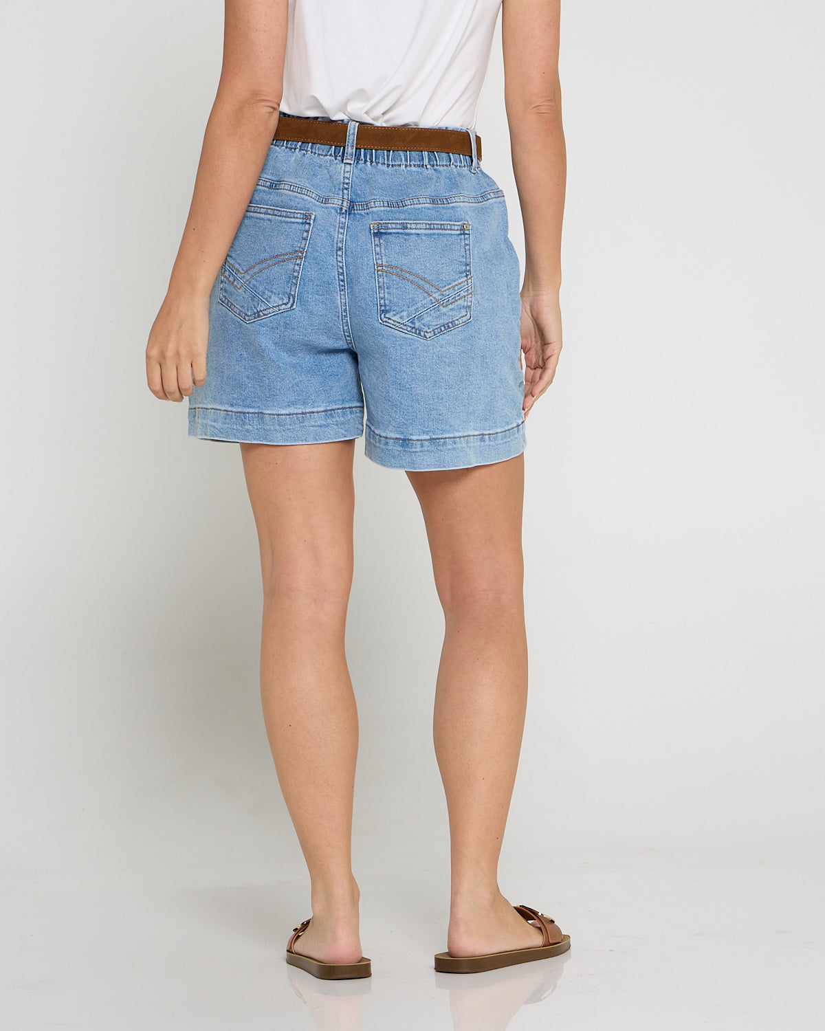 Atlas Denim Short - Mid Blue Wash