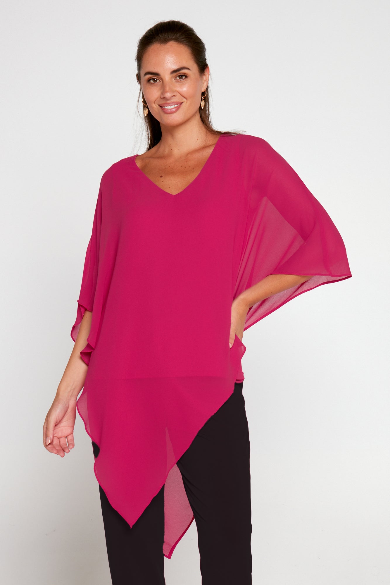 Aubriella Top - Raspberry