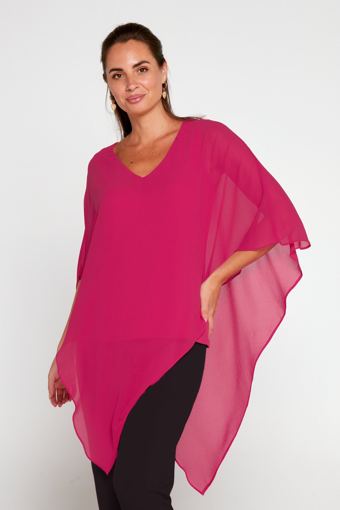 Aubriella Top - Raspberry