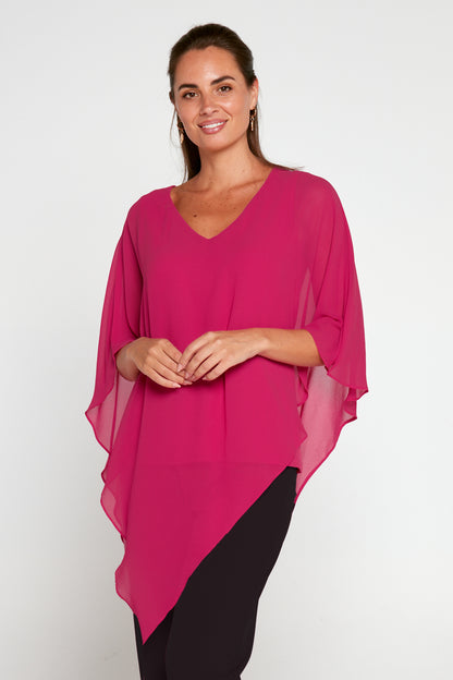 Aubriella Top - Raspberry