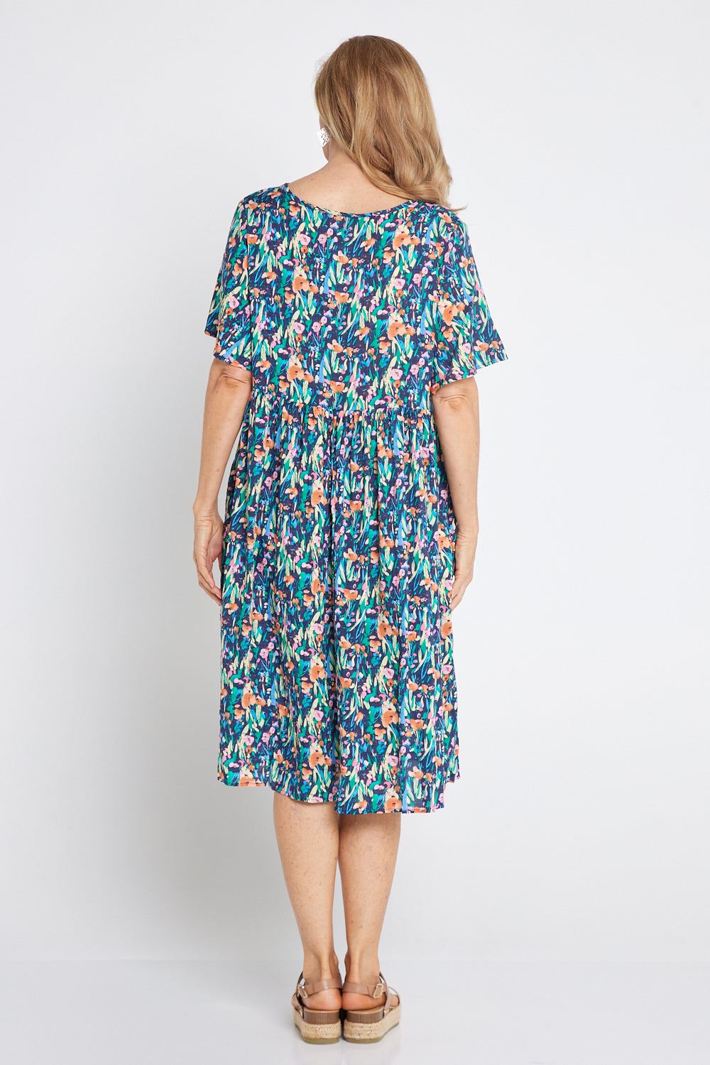 Avery Cotton Dress - Snapdragon Floral
