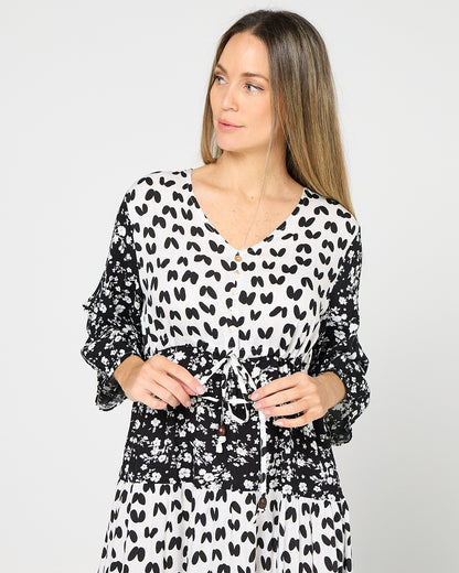 Take Two Dress - Mono Bloom