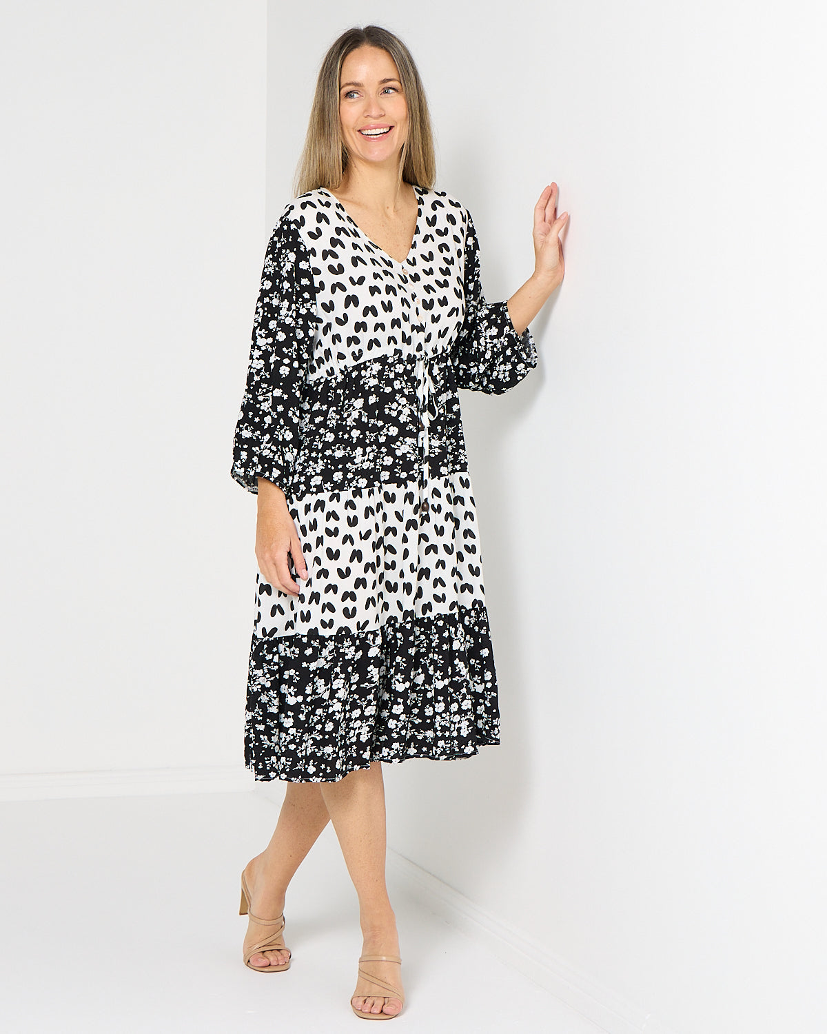 Take Two Dress - Mono Bloom