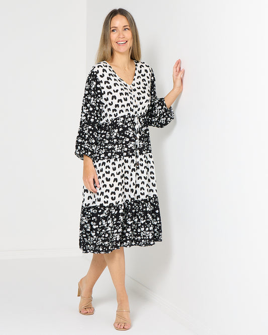 Take Two Dress - Mono Bloom