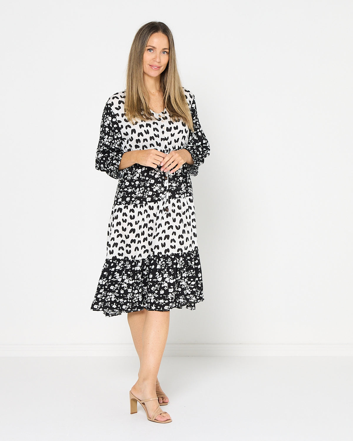 Take Two Dress - Mono Bloom