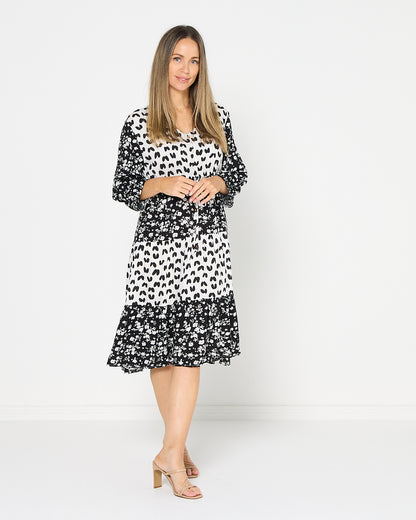 Take Two Dress - Mono Bloom