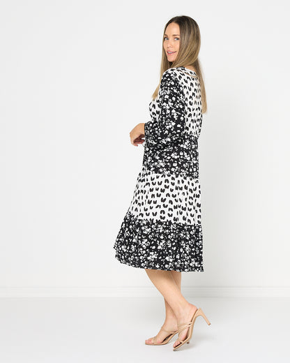 Take Two Dress - Mono Bloom